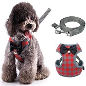 Checkered Small Dog Vest Harness