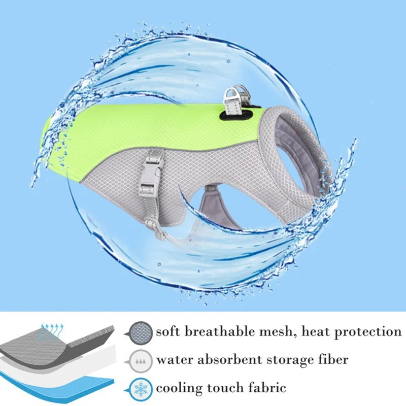 Summer Dog Cooling Vest Harness Reflective - Image 2