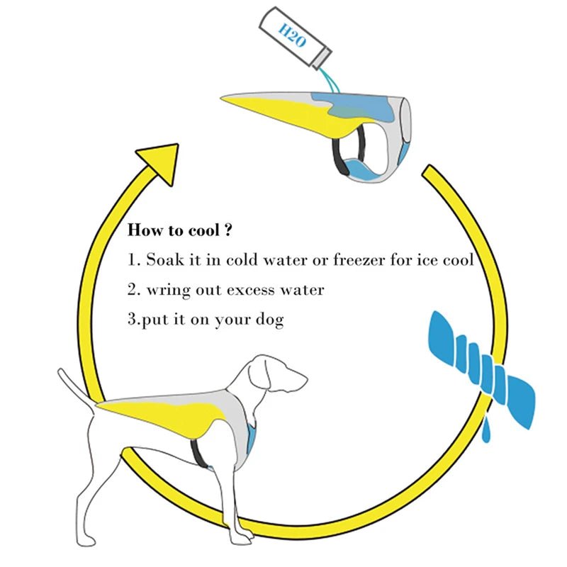 Summer Dog Cooling Vest Harness Reflective - Image 4
